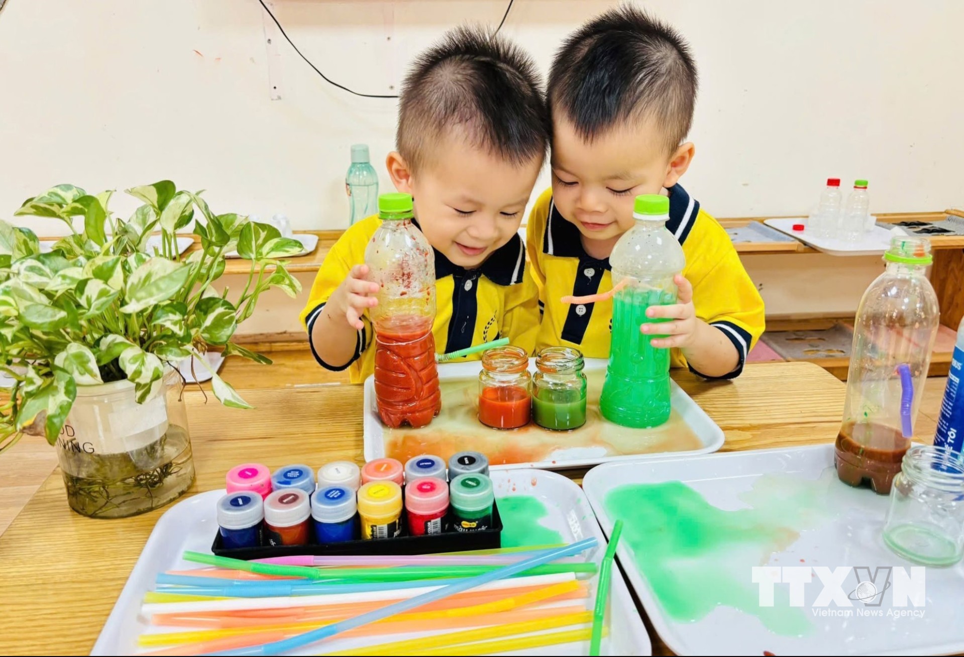 Năm học 2026-2027 ngành Giáo dục Hưng Yên yêu cầu các cơ sở giáo dục Mầm non thực hiện hiệu quả phương thức giáo dục STEM/STEAM theo hướng tích hợp. (Ảnh: Thu Hoài/TTXVN)